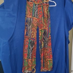 Multi Color Paisley Pants